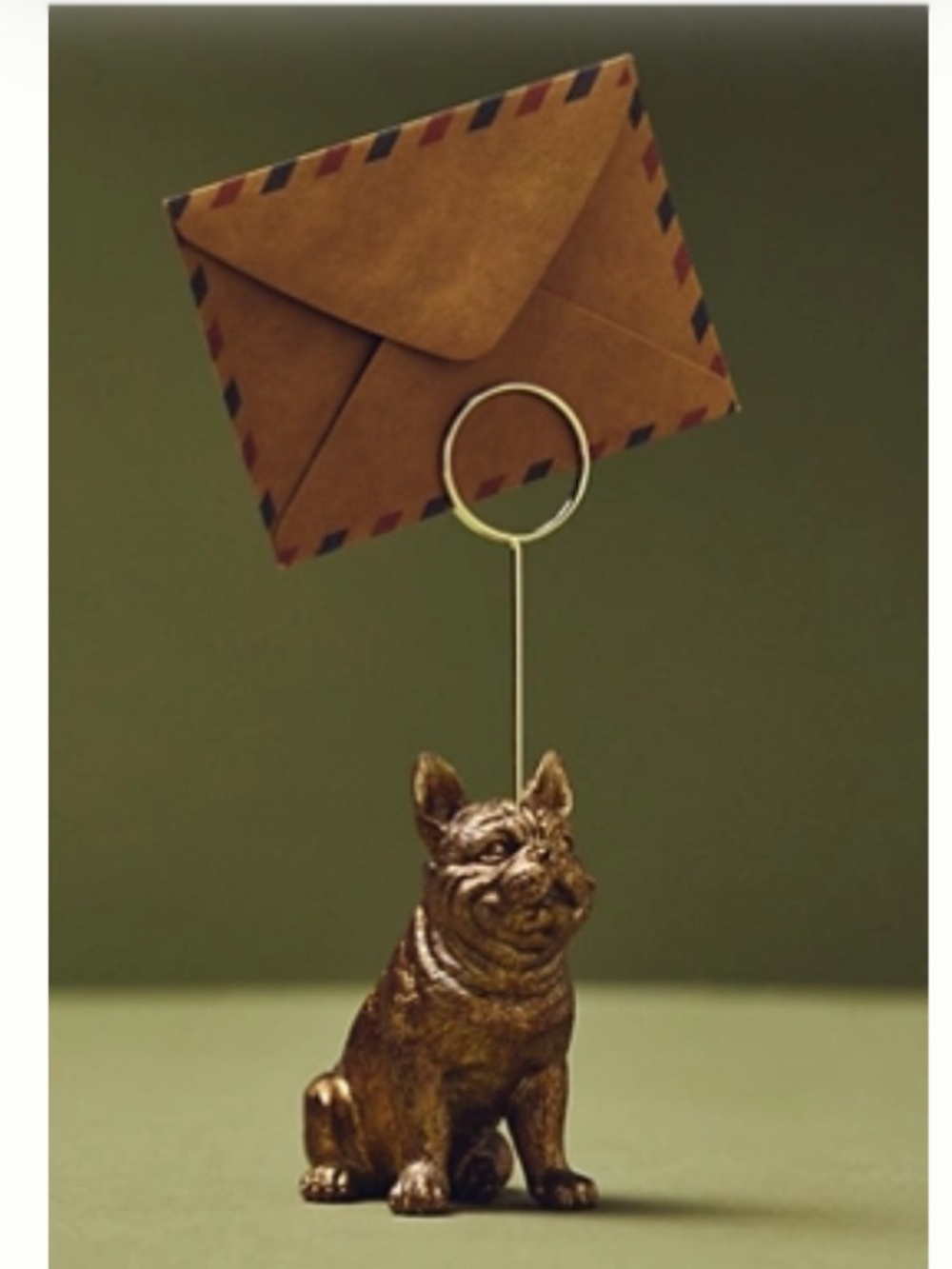 Anthropologie Frenchie Icon Photo Holder NWT